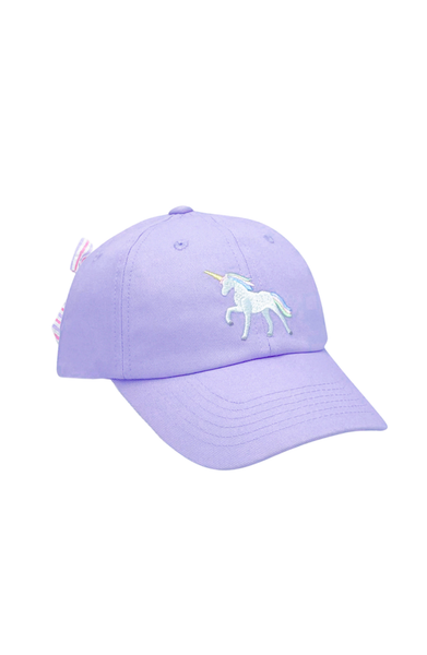 Rainbow Unicorn Bow Baseball Hat
