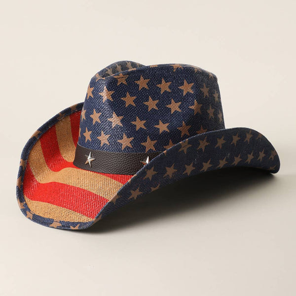 Liberty Star Western Straw Cowboy Hat