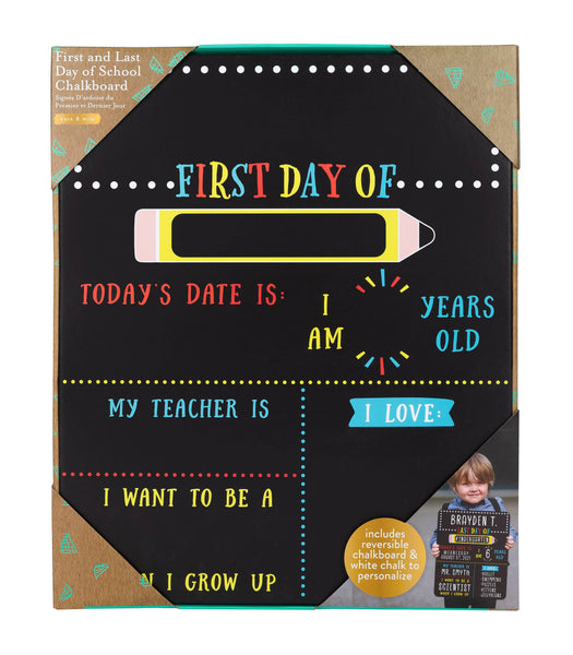 First Day and Last Day of School Reversible Chalkboard