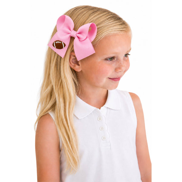 Football Hair Bow