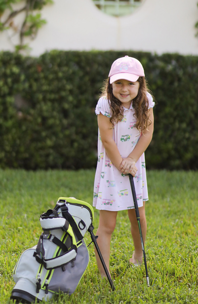 Rainbow Golf Cart Bow Baseball Hat