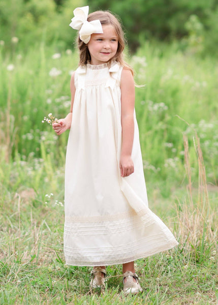 Cambridge Ecru Sleeveless Heirloom Dress