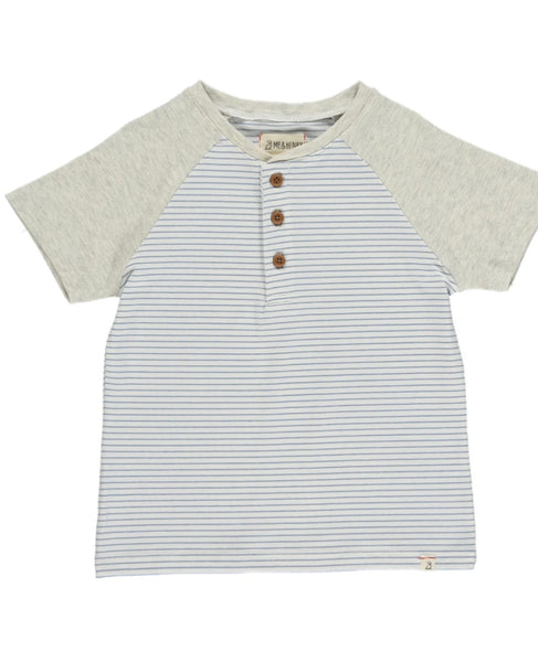 Stripe Henley Raglan