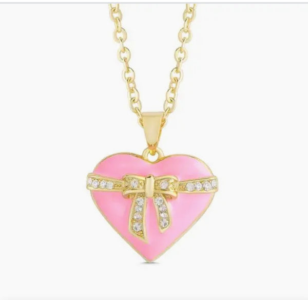 Pink Hearts & Ribbons