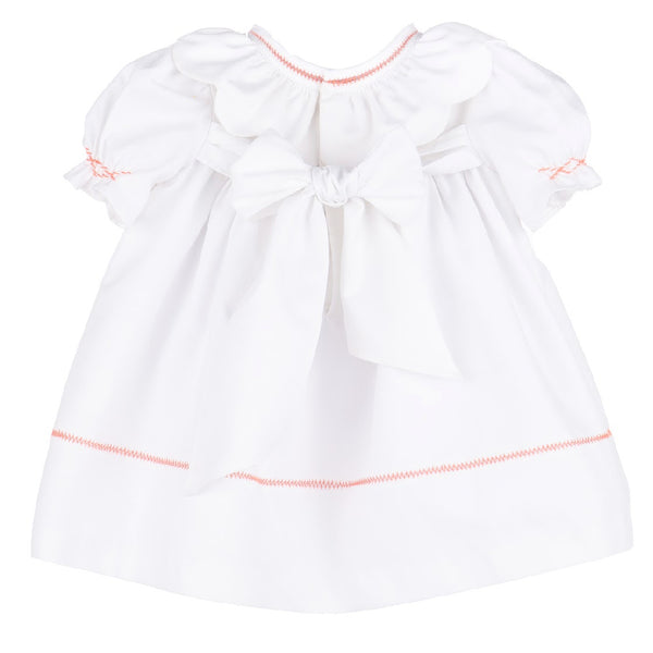 White Pumpkin Ruffle Dress