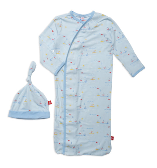 Magnetic Me Gown/Hat Set - Sail - ebrate