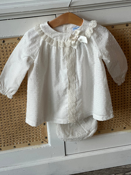 Plumetti Dress Set Ivory