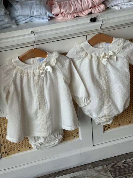 Plumetti Dress Set Ivory