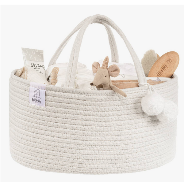 Diaper Caddy-  cotton rope