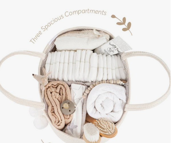 Diaper Caddy-  cotton rope