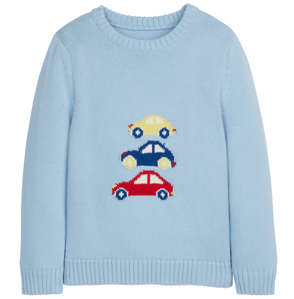 LE Stacked Cars Sweater