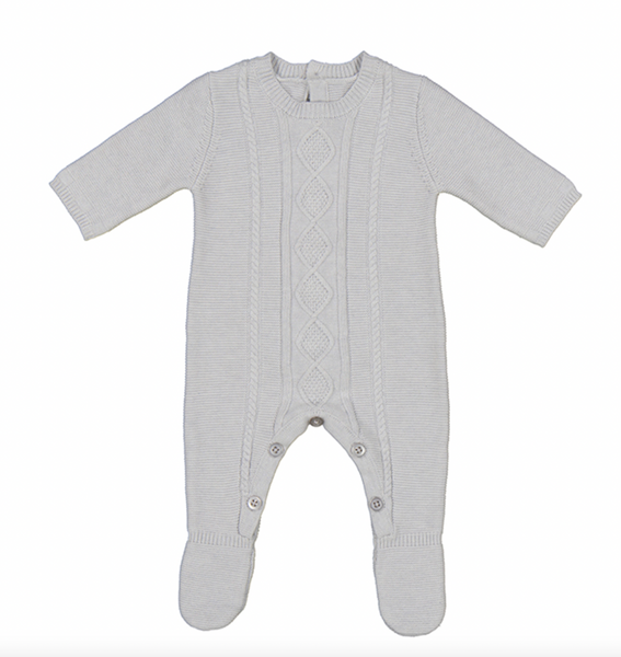 Mayoral Gray Knit Romper