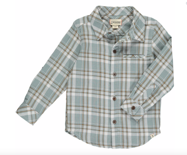 Blue and White Plaid