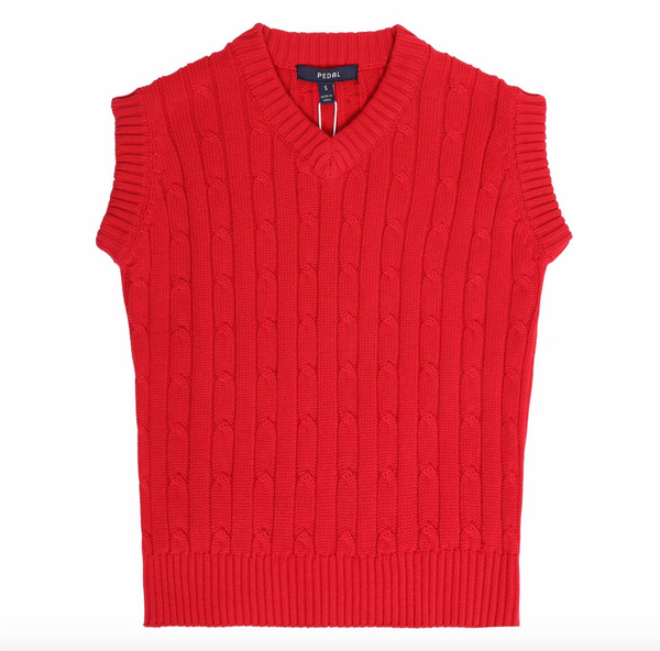 Red Cable Vest
