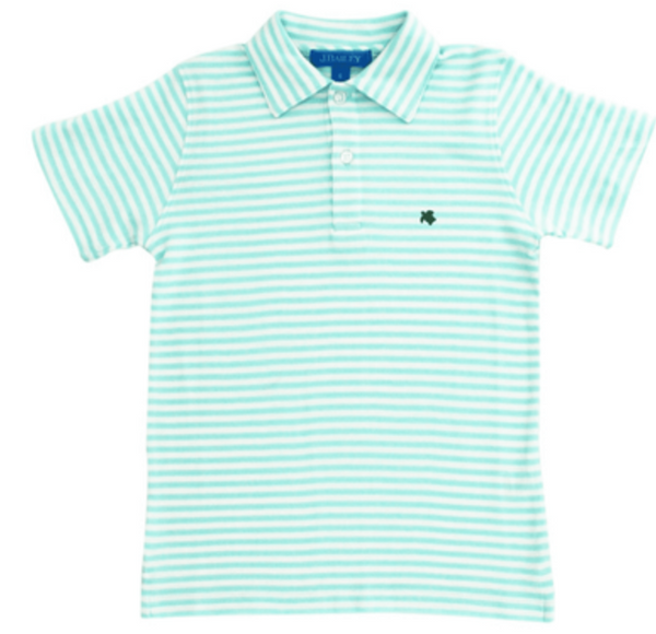 Bailey Boys Polo Mint Stripe