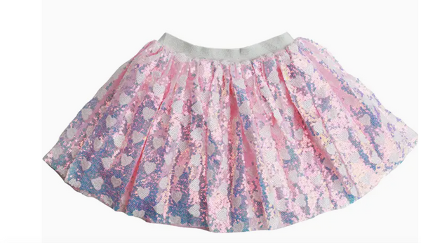 Pink with White Hearts Tutu