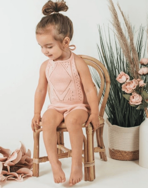 Crochet Halter- Pink