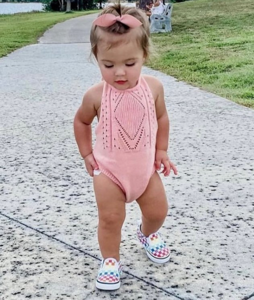 Crochet Halter- Pink