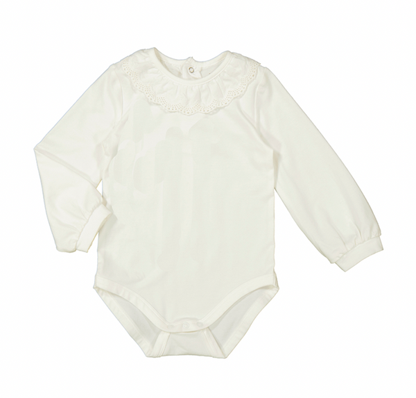 Ruffle Collar L/S Bodysuit Ivory