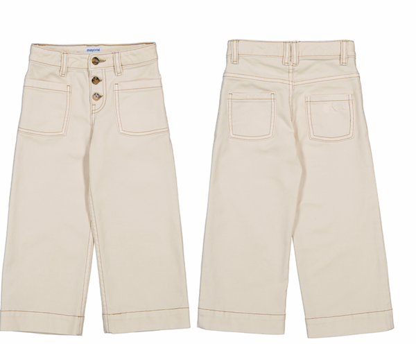 Almond Wide Leg Pant