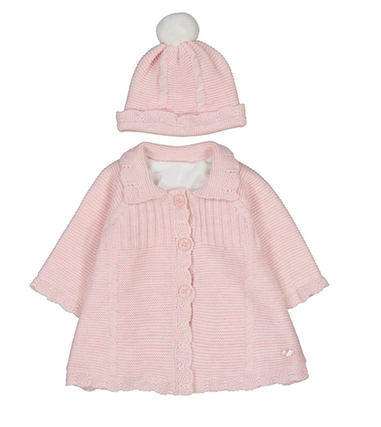 Pink Coat and Hat Set