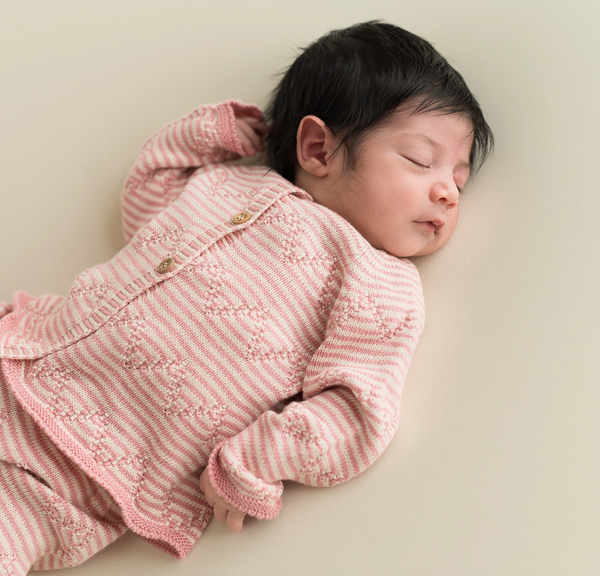 Micu Micu Dots Pink Stripe Set