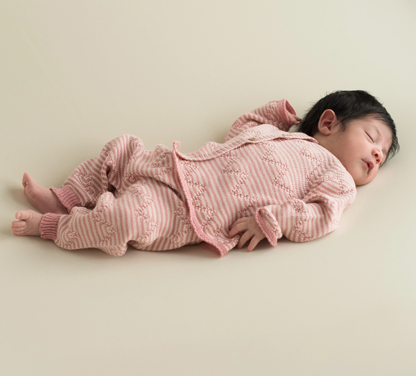 Micu Micu Dots Pink Stripe Set