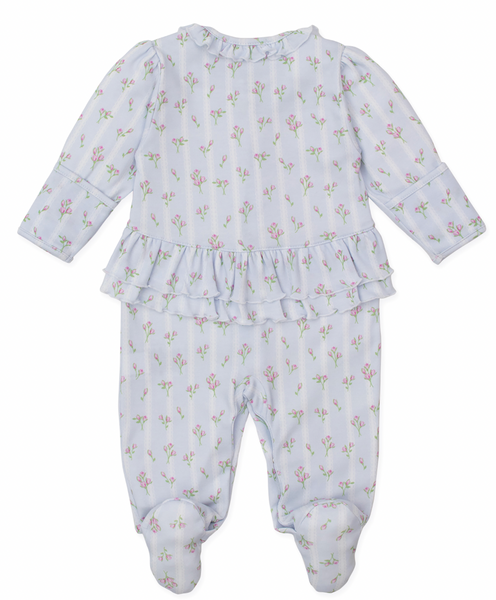 Rosebud Stripe - Blue