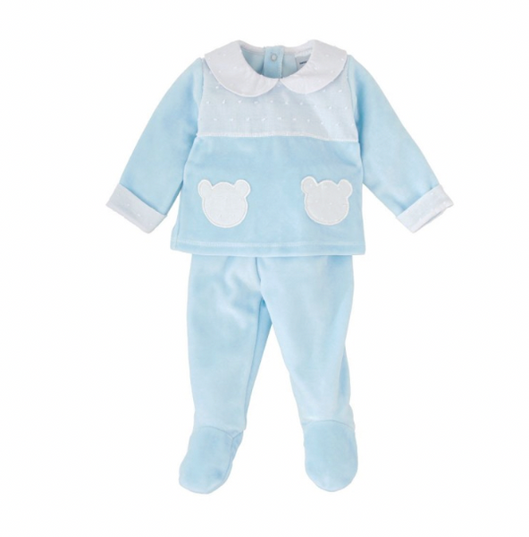 Velour 2 pc Celeste Bear