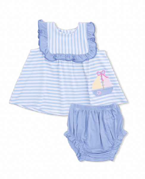 Bubbly Sailboat Stripe