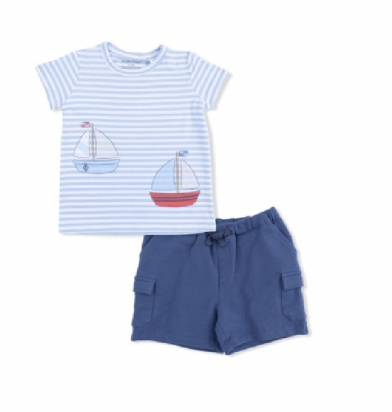 Bubbly Sailboat Stripe