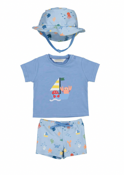 Blue Fish 3 pc Swim Set
