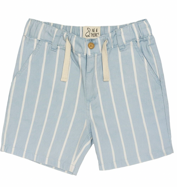 Chambray Stripe Short