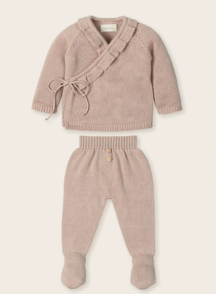 Ruffle Kimono Footie Set