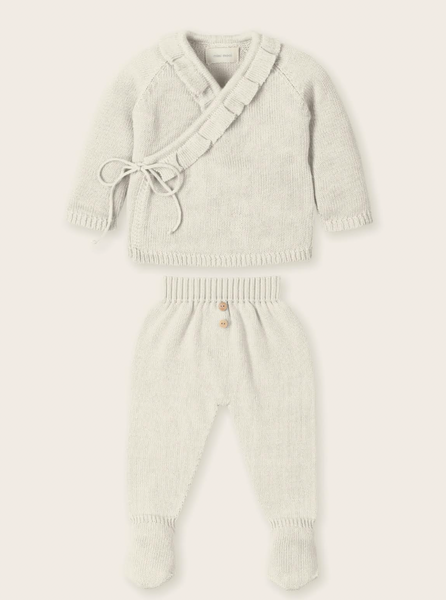Ruffle Kimono Footie Set