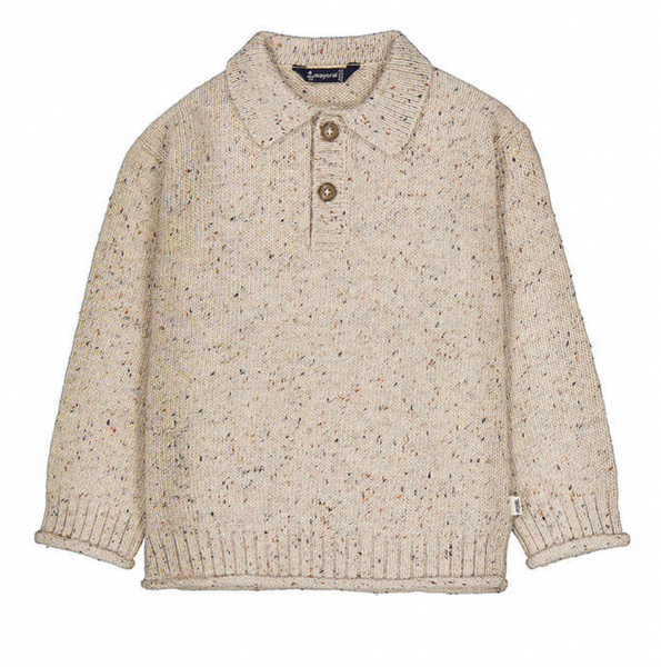 Polo Sweater - Tweed
