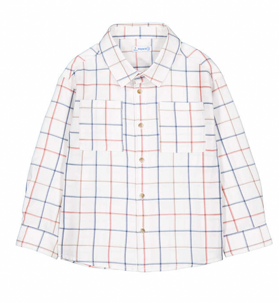 Cream Plaid Shirt