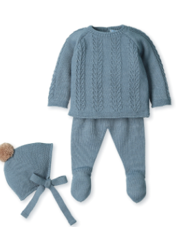 3pc Knit Set - Sapphire