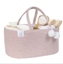 Diaper Caddy-  cotton rope
