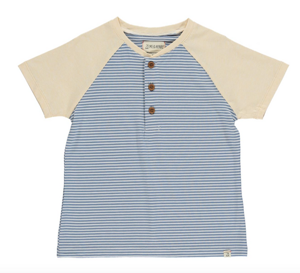 Blue Henley Raglan