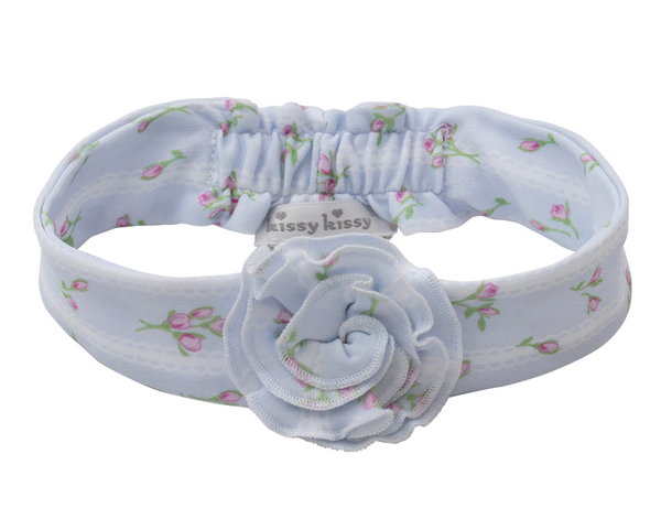 Rosebud Stripe - Blue