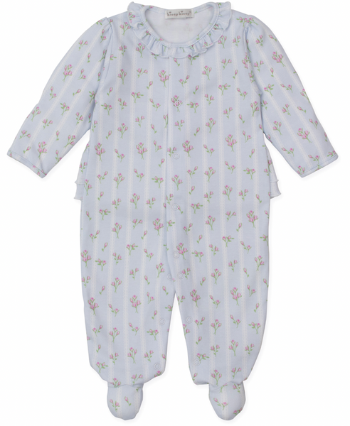 Rosebud Stripe - Blue