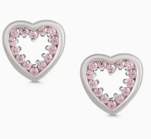 Pink CZ Hearts
