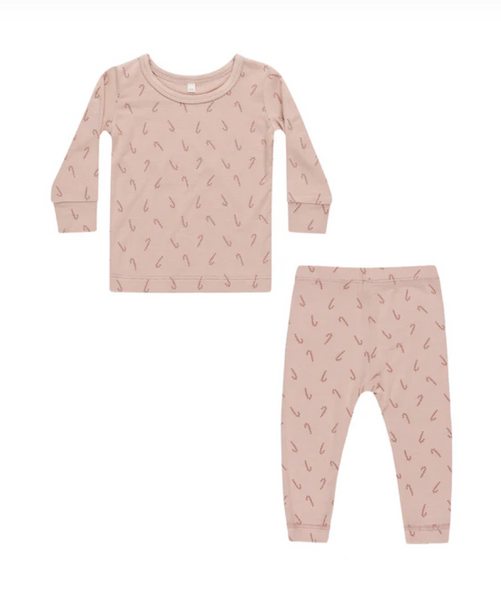 Candy Cane Zip Footie/PJ