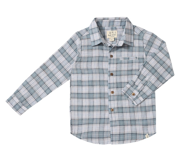 Blue and White Plaid