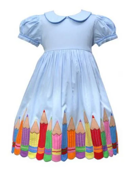 Blue Pencil Dress