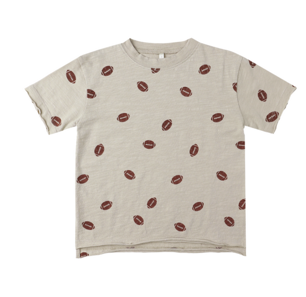 Raw Edge Tee-Football