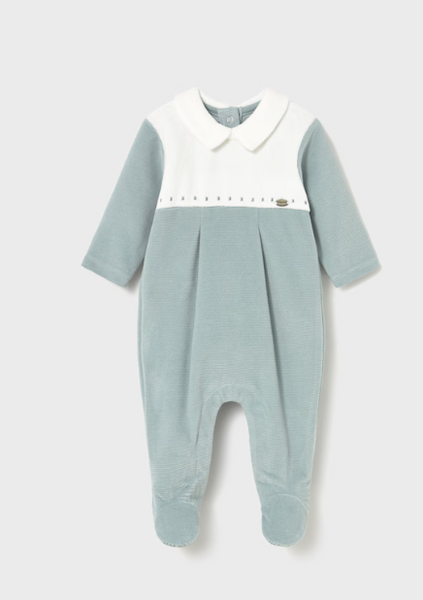 Velour Footie-Ice