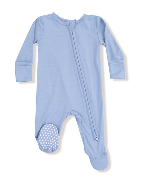 Chambray Footie