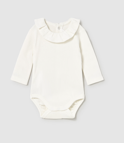 Ruffle Collar Bodysuit